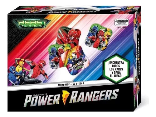 Memorice 52 Piezas Power Ranger