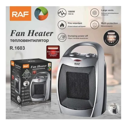 Calefactor Cerámico Calentador 1500w Raf