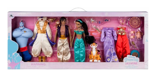 Set Aladdin Y Jasmine Deluxe Disney Store Original