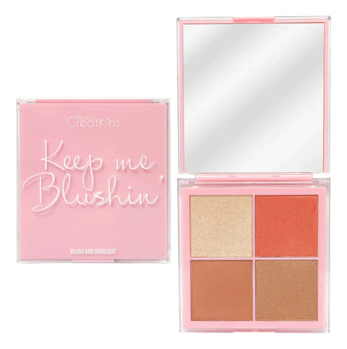 Paleta De Rubor Iluminador Keep Me Blushin Beauty Creations Color del rubor Night