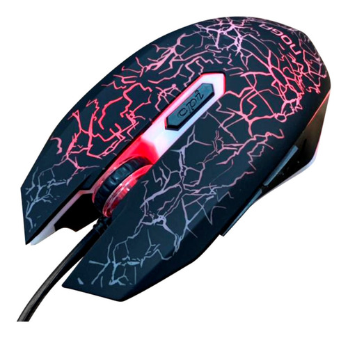 Mouse Optico Gamer 6 Botones Gaming Rgb Led Pc Colores Cuo