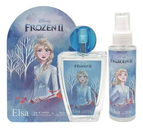 Perfume Para Niñas Frozzen 2 Elsa 100ml. + Splash + Alcancía