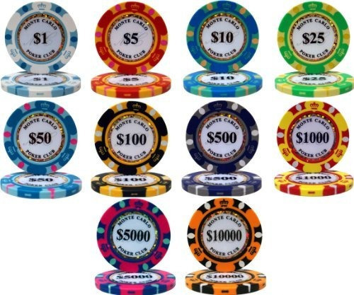 Accesorios Para Mesa De J 50 Fichas De Poker Monte Carlo Des