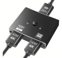 Comprar Switch Hdmi Splitter Hdmi Switch Splitter Hdmi 4k 3d 2 En 1 Bidireccional Calidad De Imagen 4k 60hz Conmutador Negro Jeeyee
