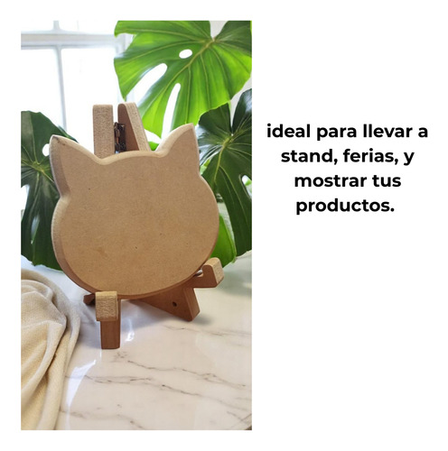 Atril De Mesa Madera Fibrofacil Para Pintar Soporte 59cm