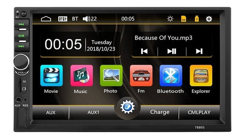 Reproductor Mp5 Player Usb / Tf / Tuner / Aux / Bt 7 Pulgada