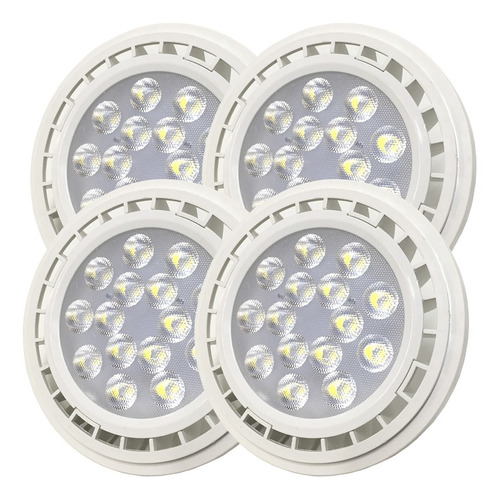 Lampara Ar111 Led 13.5w Gu10 220v 5000k Neutro/frio Pack X4