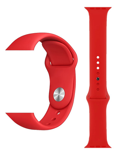 Malla Reloj Apple Watch Estilo Nike 42 44 Mm Rojo