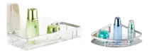 Comprar Set Estantes Repisas Rectangular Esquinero Acero Baño Ducha