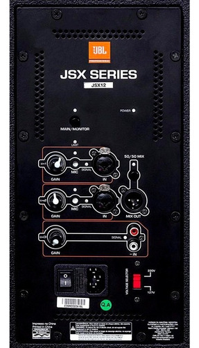 Caixa De Som Jbl Ativa Amplificada 700w Jsx12 Bivolt 12 Cor Preto 127/220v