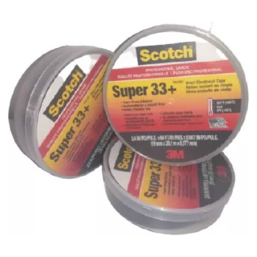 Teipe 3m Scotch Super 33 3/4  X 23mts