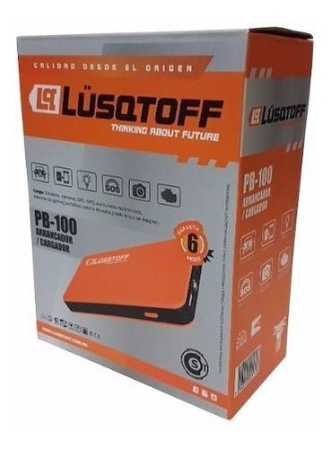 Imagen 6 de 8 de Arrancador Bateria Auto Cargador Usb Lusqtoff Pb100 Luz