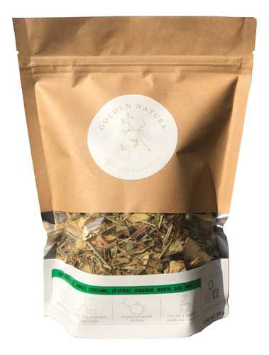 Té Golden D-tox De Hierbas Detox 370 Gr