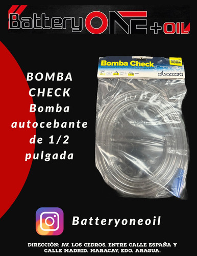 Bomba Check / Bomba Autocebante De 1/2 Pulgada