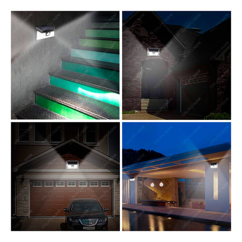Reflector Solar Con Sensor De Movimiento 5w 8hs Fria Candela