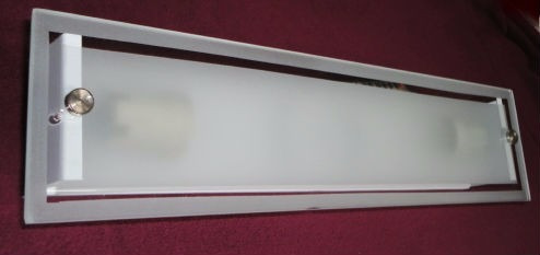 Difusor Para Pared Para 2 Luces En Vidrio Plano Unico!!