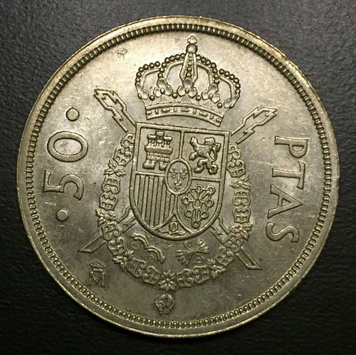 Esp126 Moneda España 50 Pesetas 1983 Xf Ayff