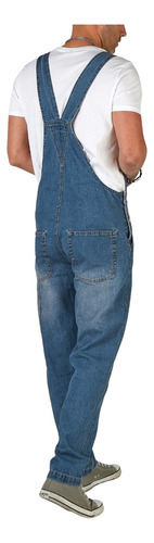 Pantalones Vaqueros Simples Con Tirantes De Mezclilla For H