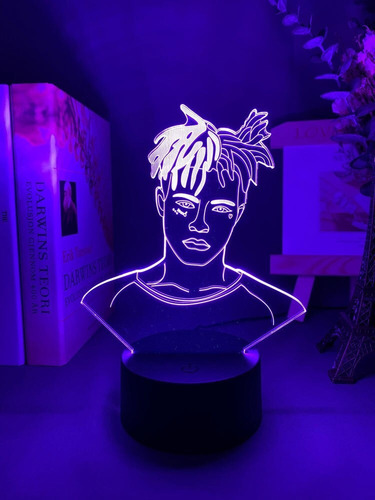 C Rapero Americano Xxxtentacion Figura Led Luz Noche