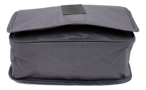 Neceser De Viaje Con Gancho Organizador De Tocador Basico Color Gris