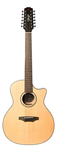 Violão Seizi Supreme Ryu Cutaway 12 Cordas Spruce Com Bag