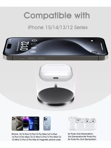 Cargador Inalámbrico Magnético Para iPhone 15 Pro Max/15 Pro