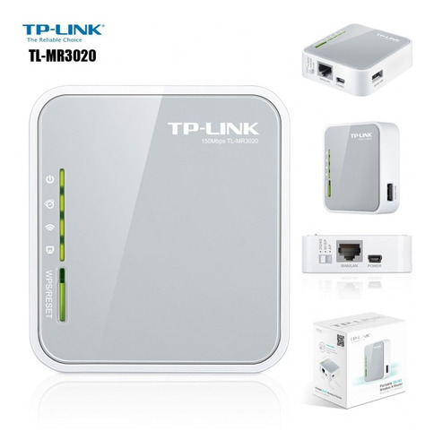Router Tp-link Tl-mr3020 Wifi 3g/4g Portátil /150mbps/ Mini