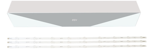  Fitas De Led Compatível Tv 43s5295 43pfg5813/78 Aluminio