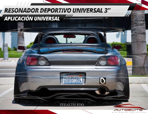 Imagen 9 de 10 de Resonador Deportivo Con Punta Escape Acero Acd Performance