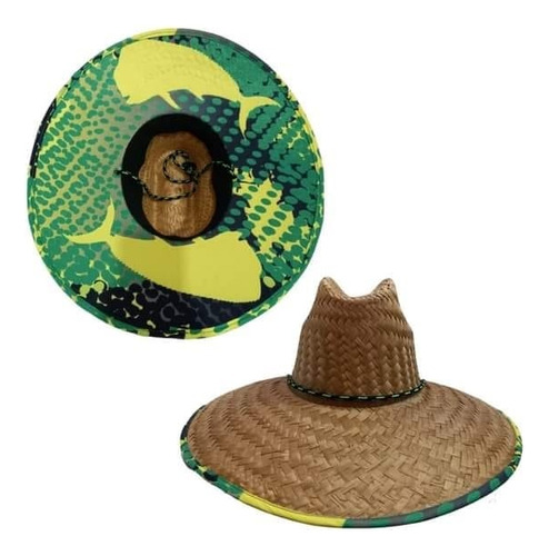 Sombrero Pescador Surf Maui Lifeguard Hat Underbrim Print 