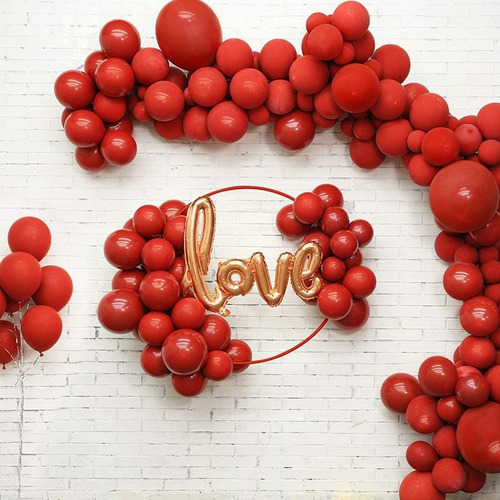 Arco De Globos Love 145pcs San Valentin Amor Boda Fiesta 