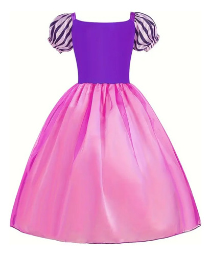 Disfraz De Princesa Rapunzel Con Pascal + Accesorios Rapunzel M