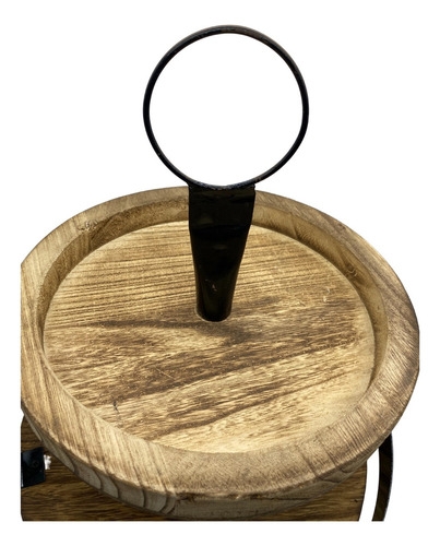 Bandeja Decorativa Madera Para Decorar Tu Hogar Ak2ttred01 Color Marrón Oscuro