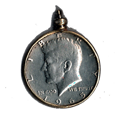 Moneda  1965 Kennedy Half Medio Dolar 50c Plata Ley .90