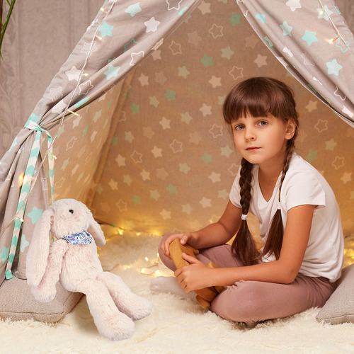 Miniso Peluche Conejo Felpa Beige 19x32 Cm