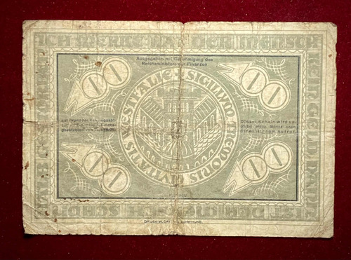 Billete 100 Marcos Alemania Notgeld 1923 Dortmund And Horde (Usado)