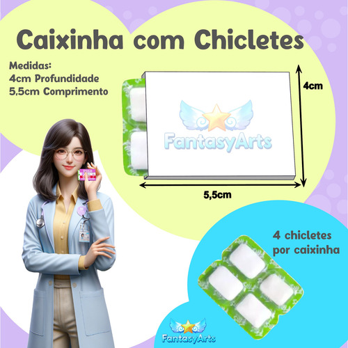 Kit Lembrancinhas Perdão 40 Caixinhas + 40 Chicletes Perdão