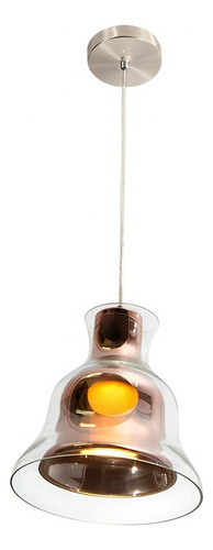 Lámpara Colgante Vintage Cobre / Níquel Satinado E27 1 Luz