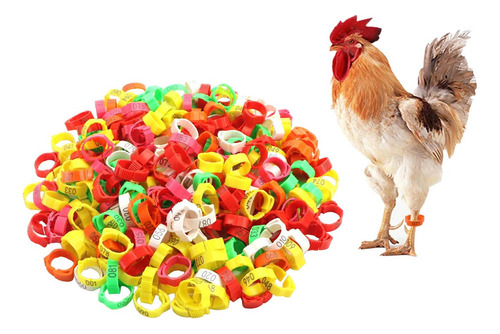 Nuevo 100 Piezas Bandas De Identificación De Pollo Bandas