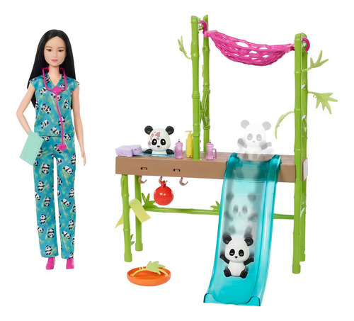 Barbie Profesiones Set De Juego Cuidadora De Pandas
