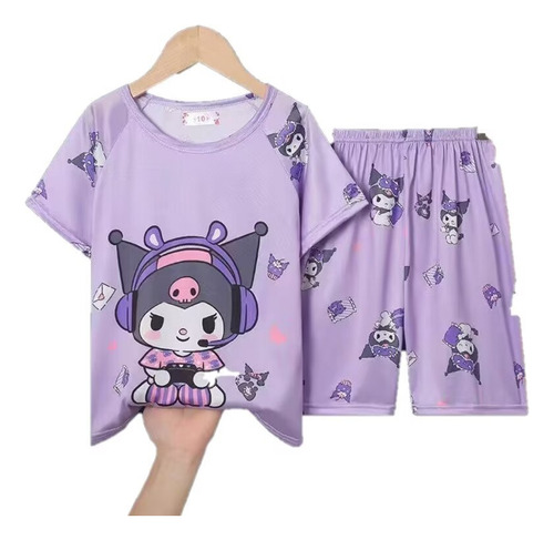 Set De Pijamas Kuromi Thin Con Dibujos Animados Para Niños,