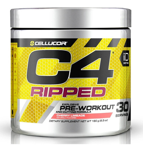 C4 Ripped Cellucor Pre Work Energia Quemador 30 Servicios