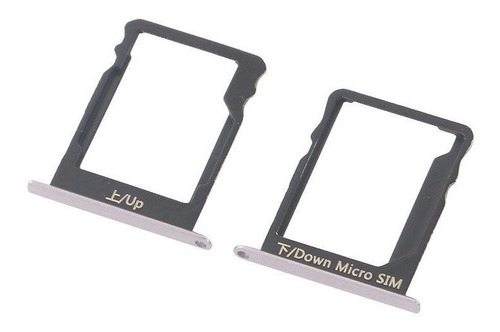 Bandeja Sim Y Micro Sd Para Huawei P8 Lite Plateado