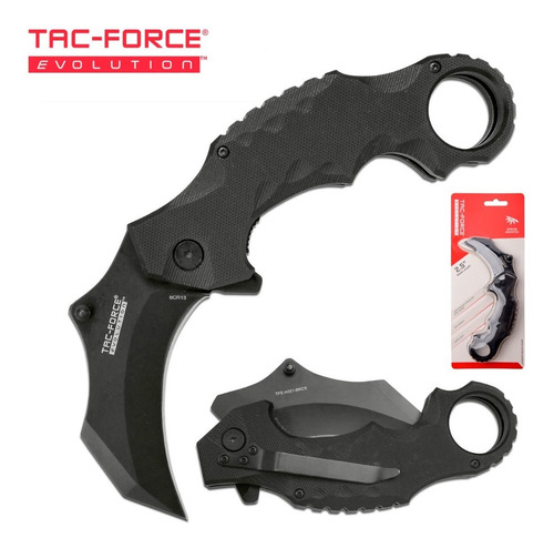 Navaja Karambit Tac Force Evolution Tfe-a021-bkcs Negra