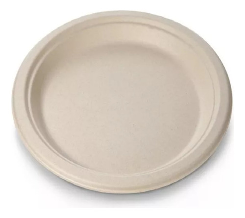Plato Redondo #10 Biodegradable 26cm Bagazo 10 Pzs