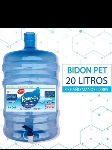 Bidon De Agua Con Caño Marca Renuevate 20 Litros