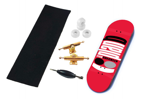 Fingerboard Mini Skate Patineta Dedos Set Completo Madera