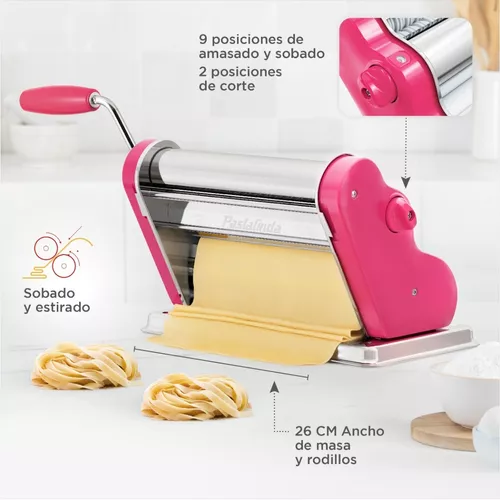 Maquina De Fideos 2 En 1 Fabrica Pastas Grande Estira Masa