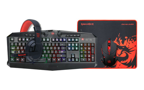 Kit De Teclado Y Mouse Gamer Redragon S101-ba Español 