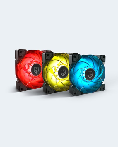 Pack 3 Ventiladores Nox Hummer H-sync Rgb - Curiteck